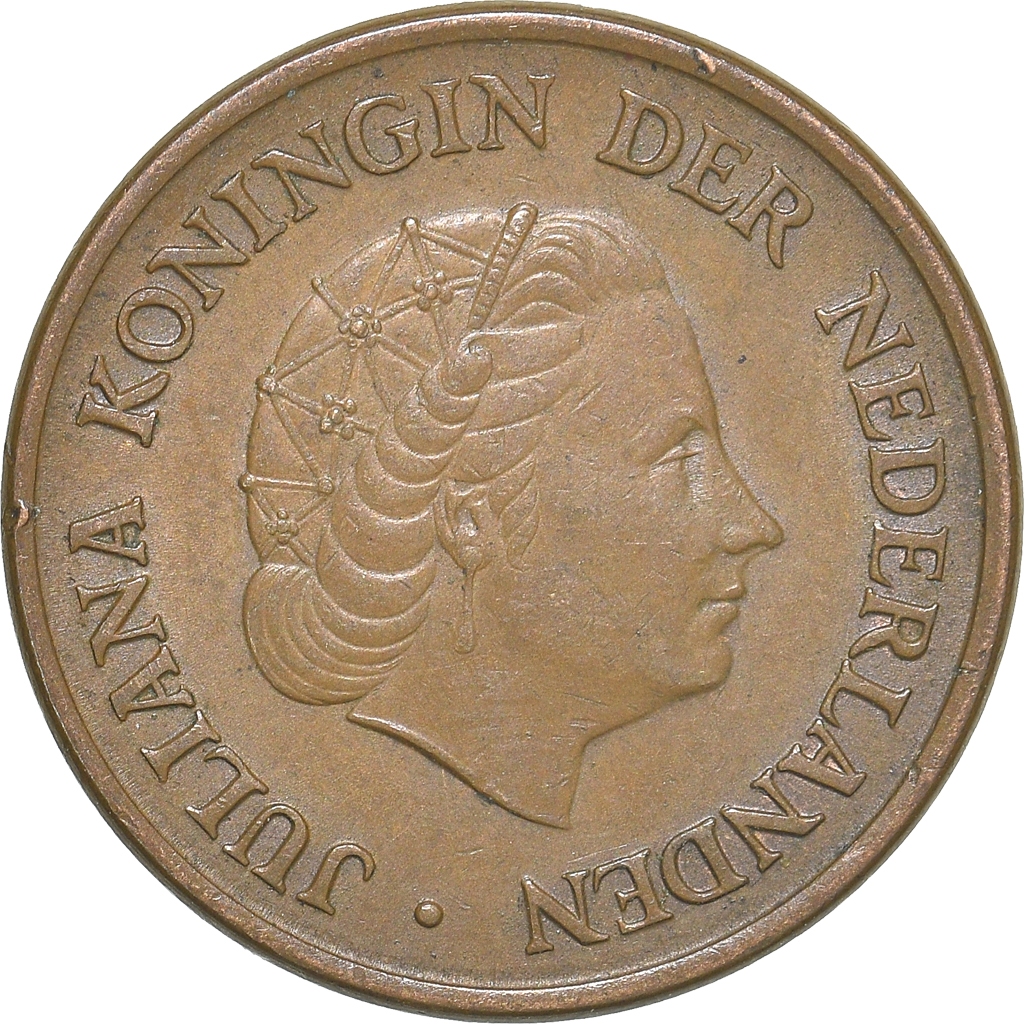 Moneda, Países Bajos, 5 Cents, 1966