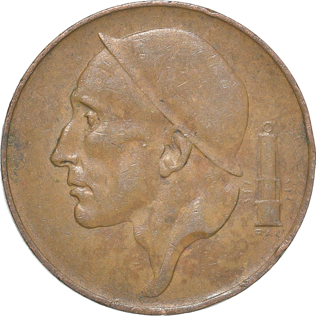 Moneda, Bélgica, 50 Centimes, 1954