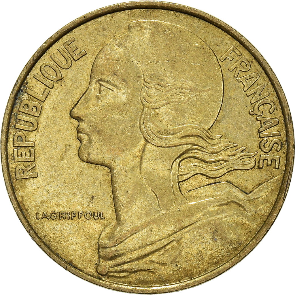 Moneda, Francia, 10 Centimes, 1984