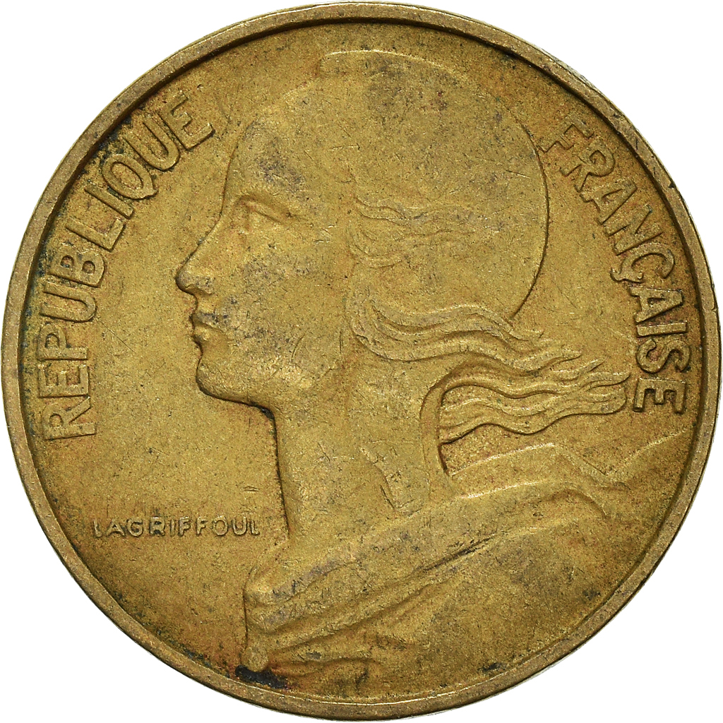 Moneda, Francia, 10 Centimes, 1967
