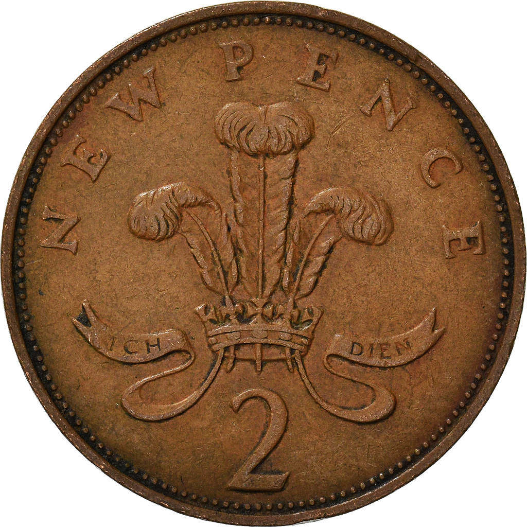 Moneda, Gran Bretaña, 2 New Pence, 1971