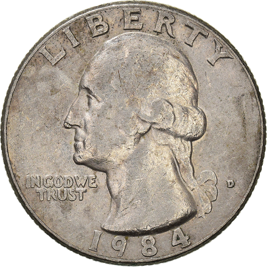 Moneda, Estados Unidos, Quarter, 1984