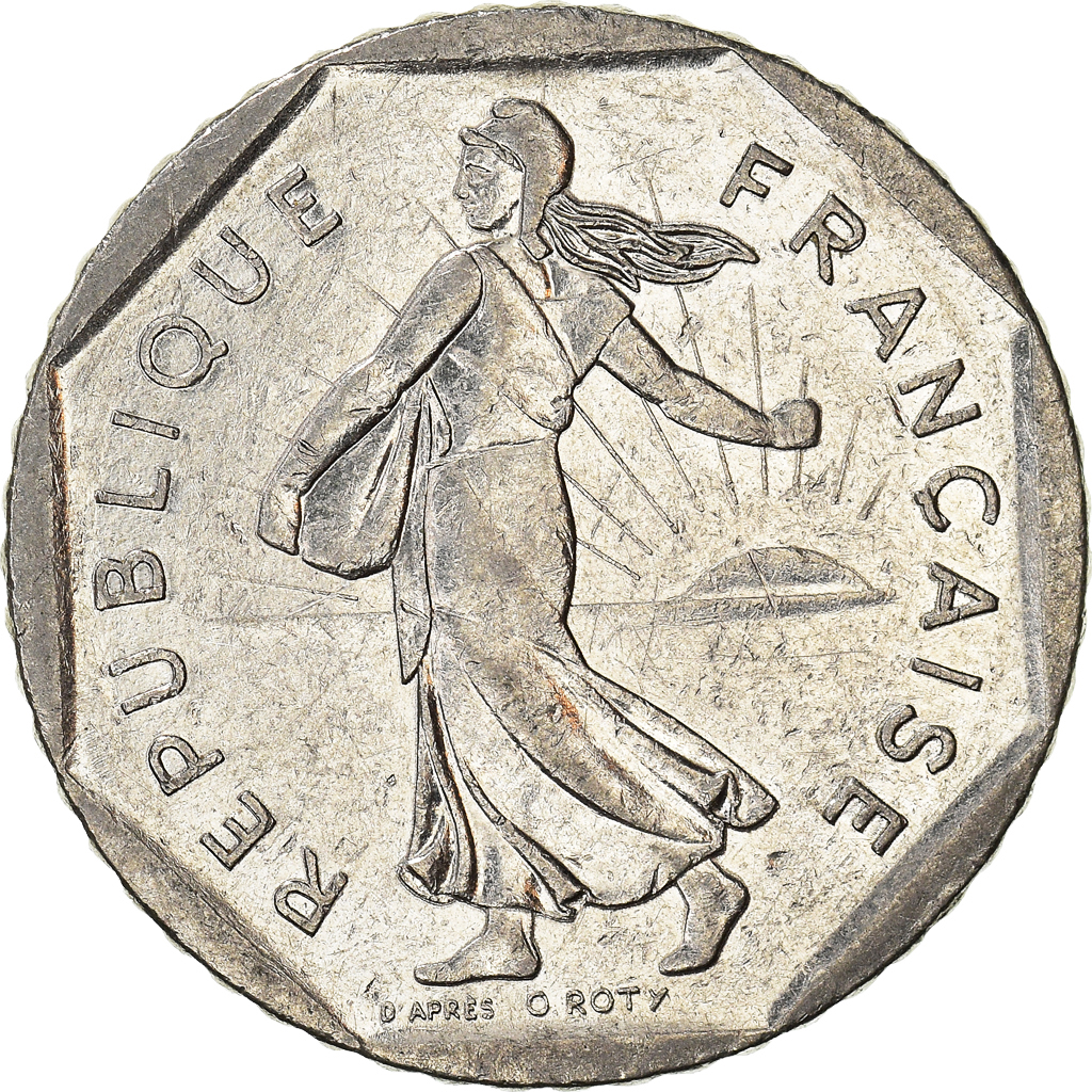 Moneda, Francia, 2 Francs, 1982