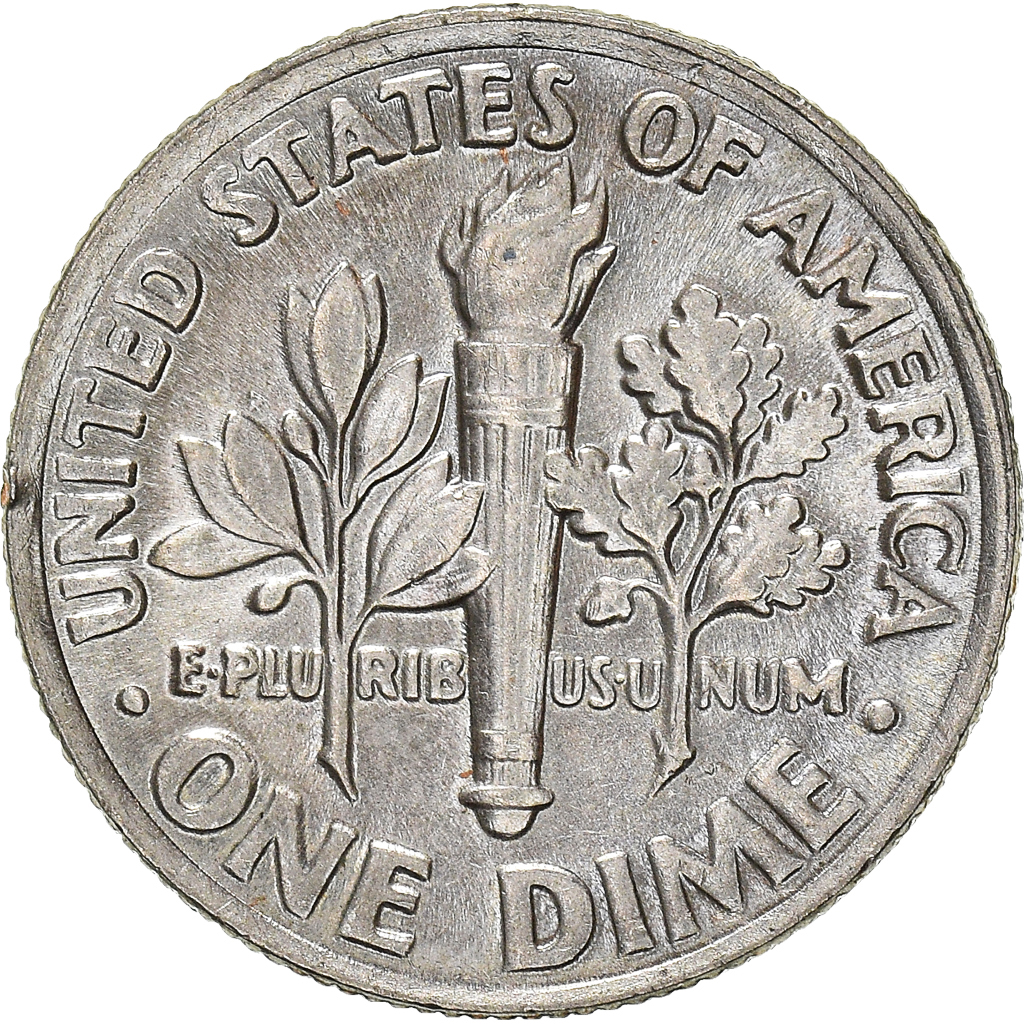 Moneda, Estados Unidos, Dime, 1996