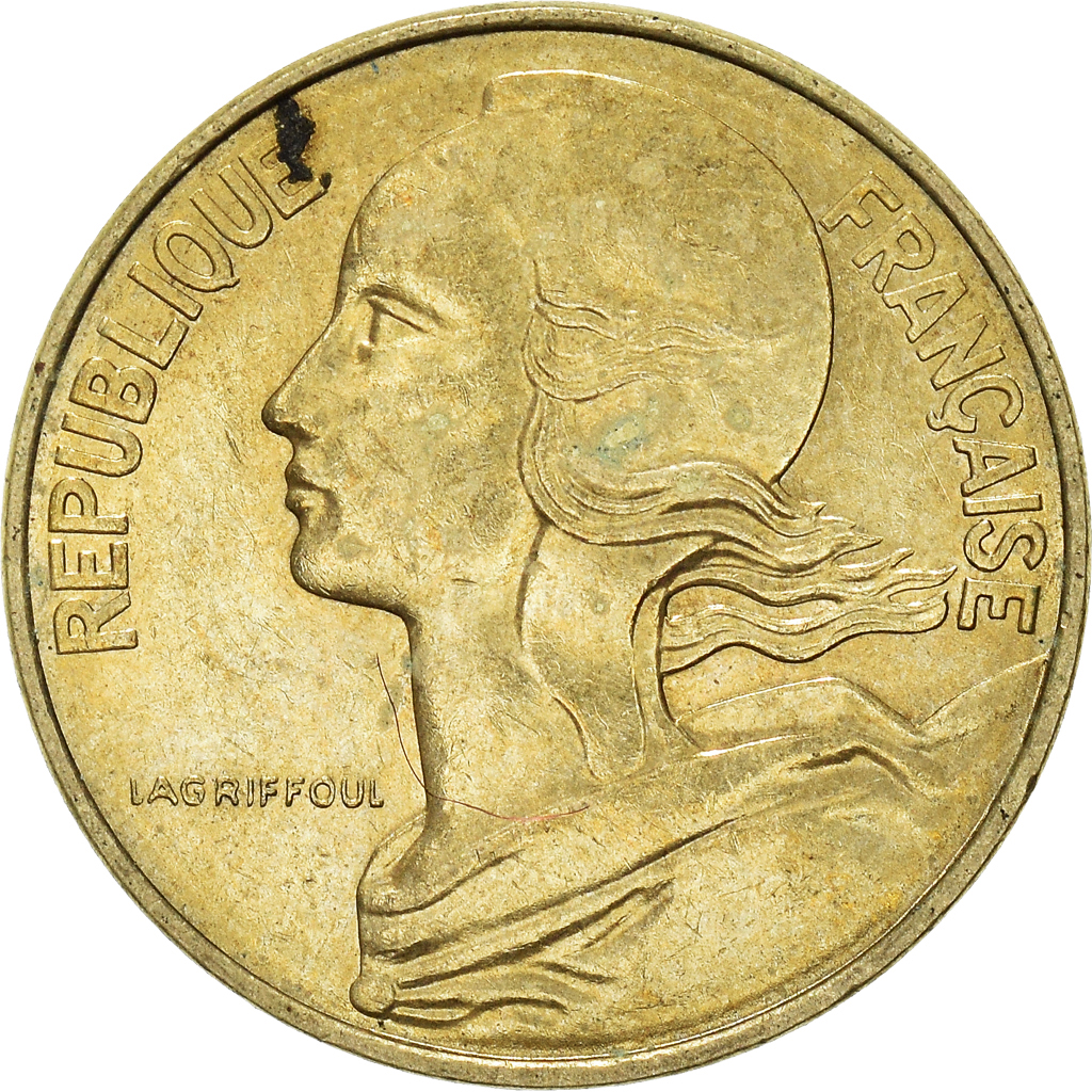 Moneda, Francia, 10 Centimes, 1983