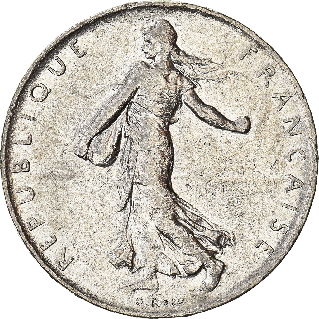 Moneda, Francia, Franc, 1976