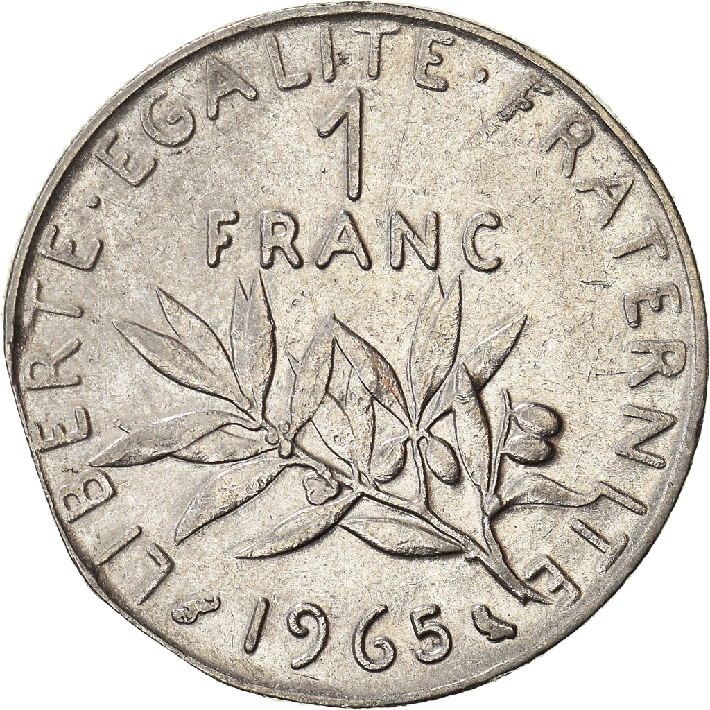 Moneda, Francia, Franc, 1965