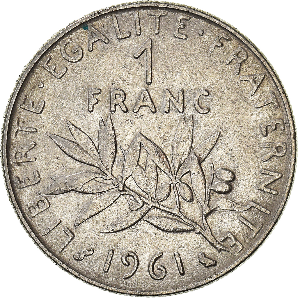 Moneda, Francia, Franc, 1961