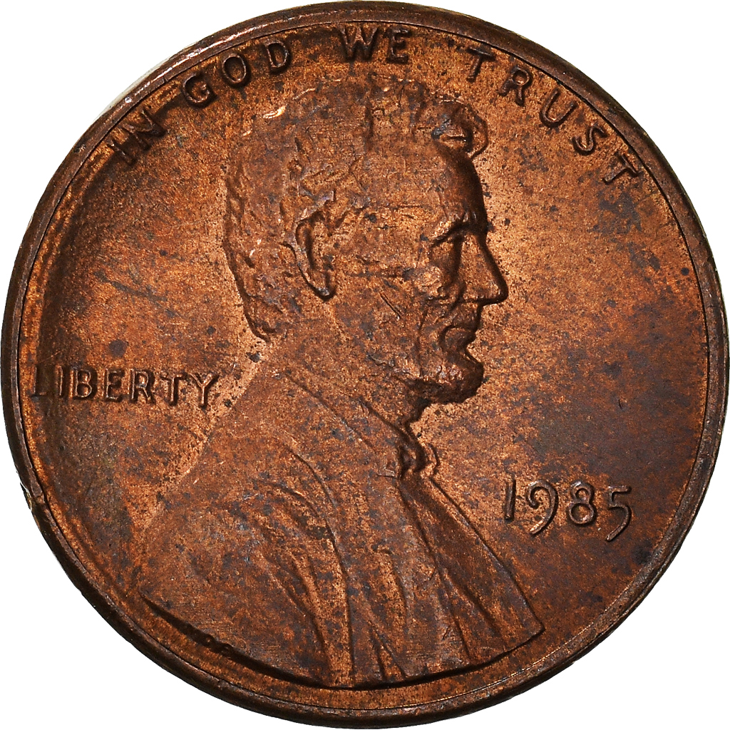 Moneda, Estados Unidos, Cent, 1985
