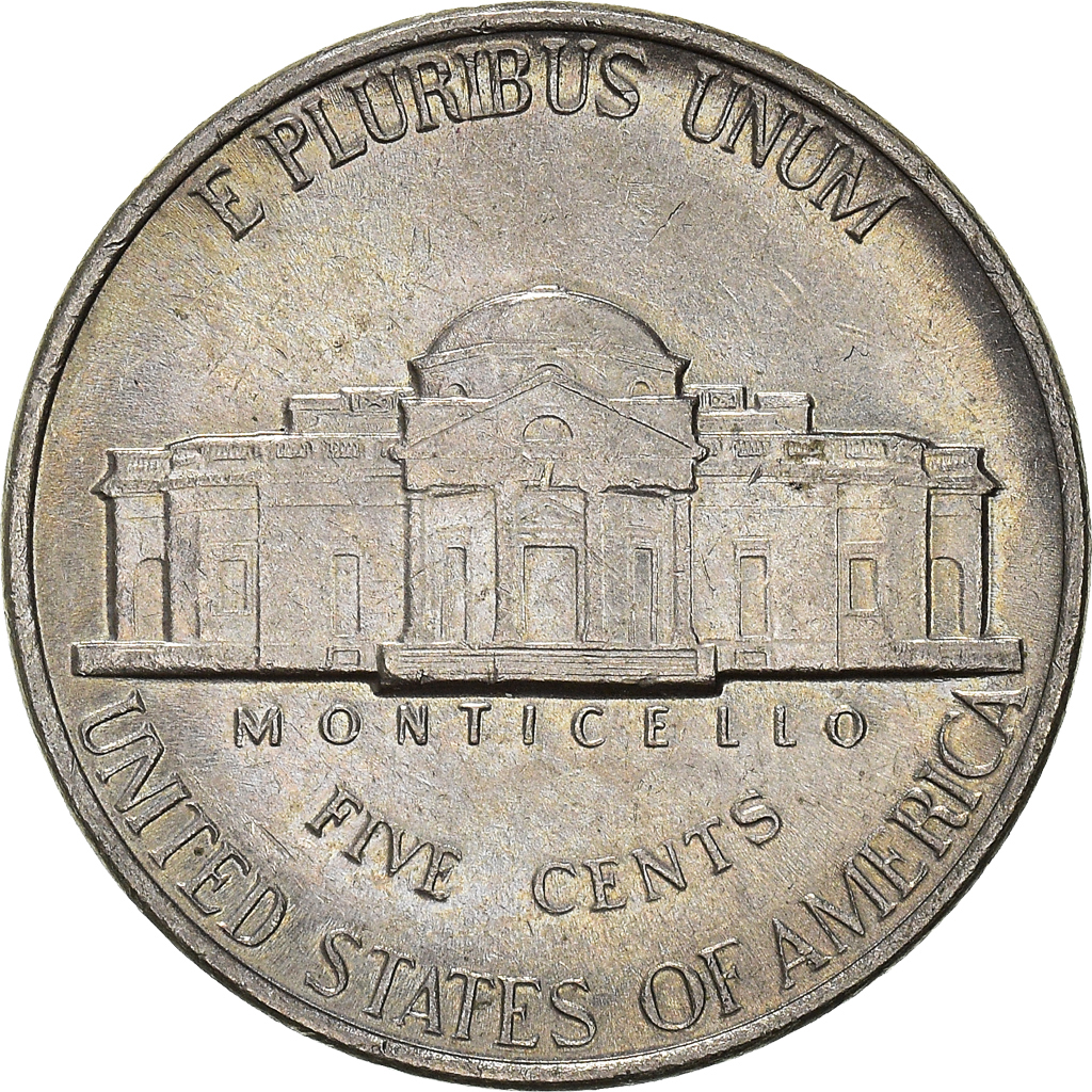 Moneda, Estados Unidos, 5 Cents, 1995