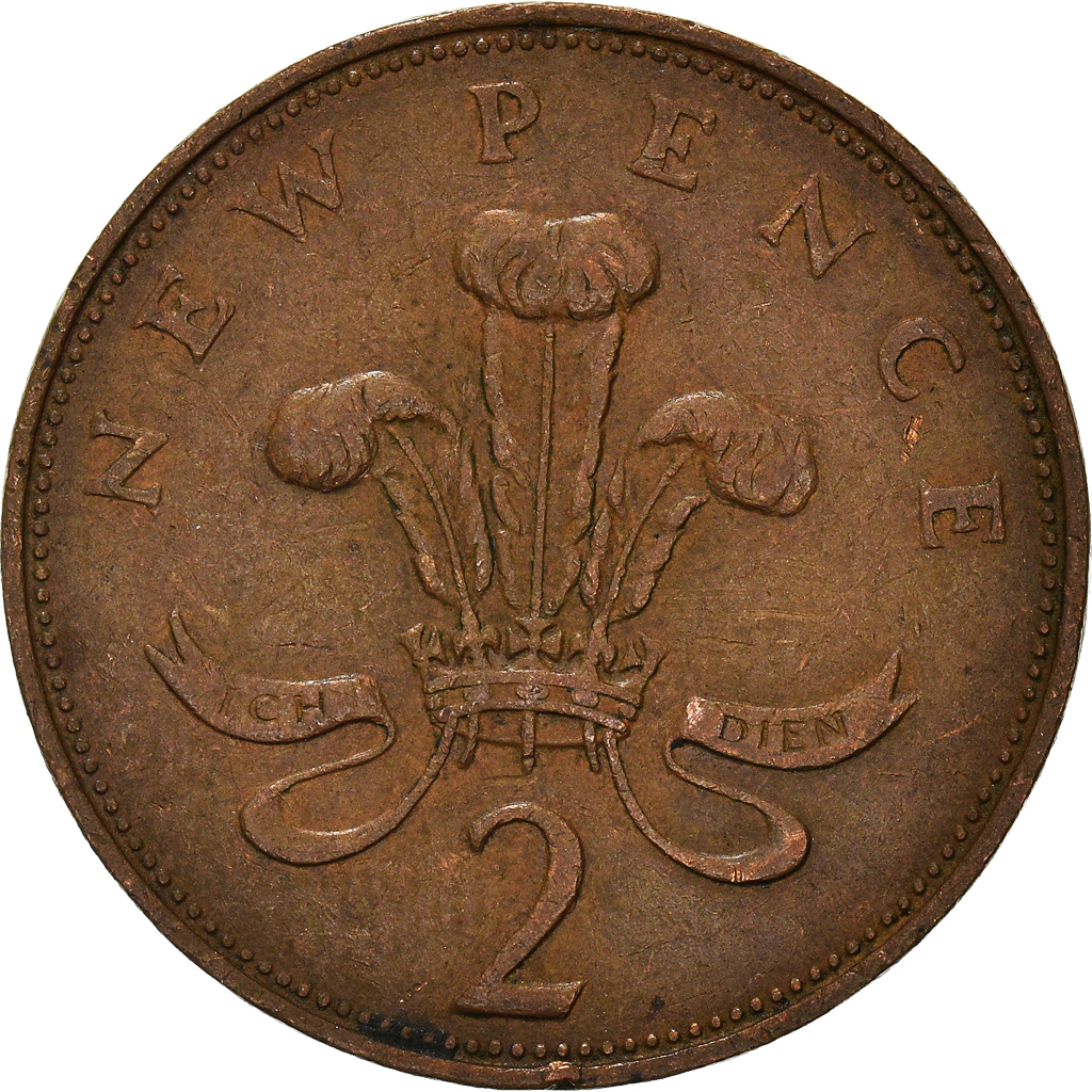 Moneda, Gran Bretaña, 2 New Pence, 1971