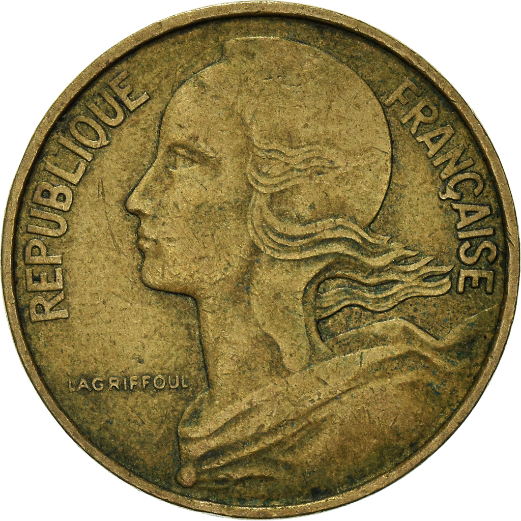 Moneda, Francia, 10 Centimes, 1969