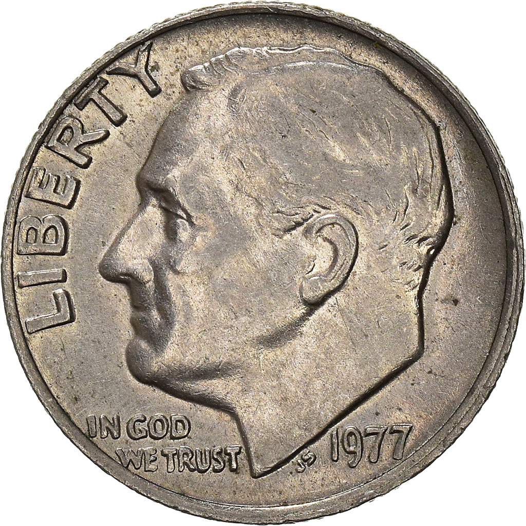 Moneda, Estados Unidos, Dime, 1977