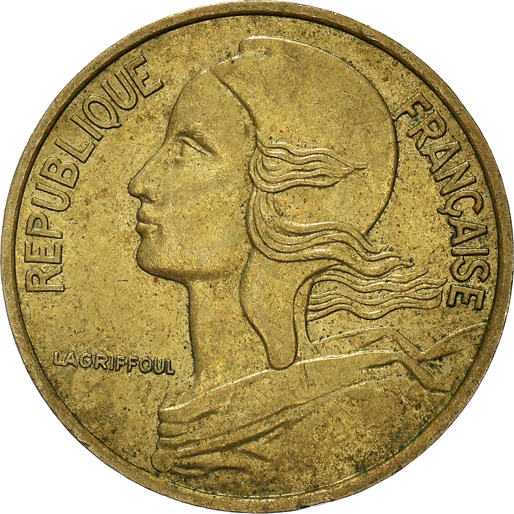 Moneda, Francia, 5 Centimes, 1976