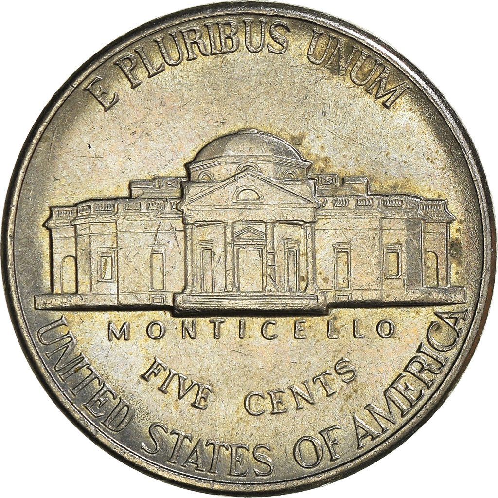 Moneda, Estados Unidos, 5 Cents, 1995