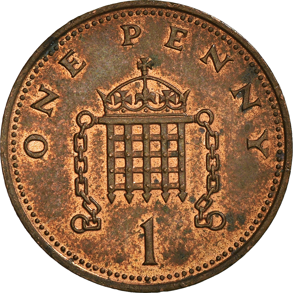 Moneda, Gran Bretaña, Penny, 1986