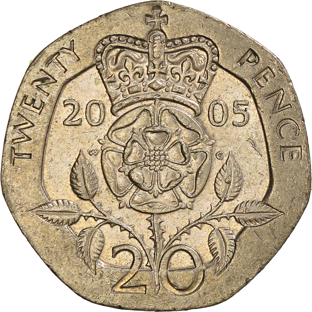 Moneda, Gran Bretaña, 20 Pence, 2005