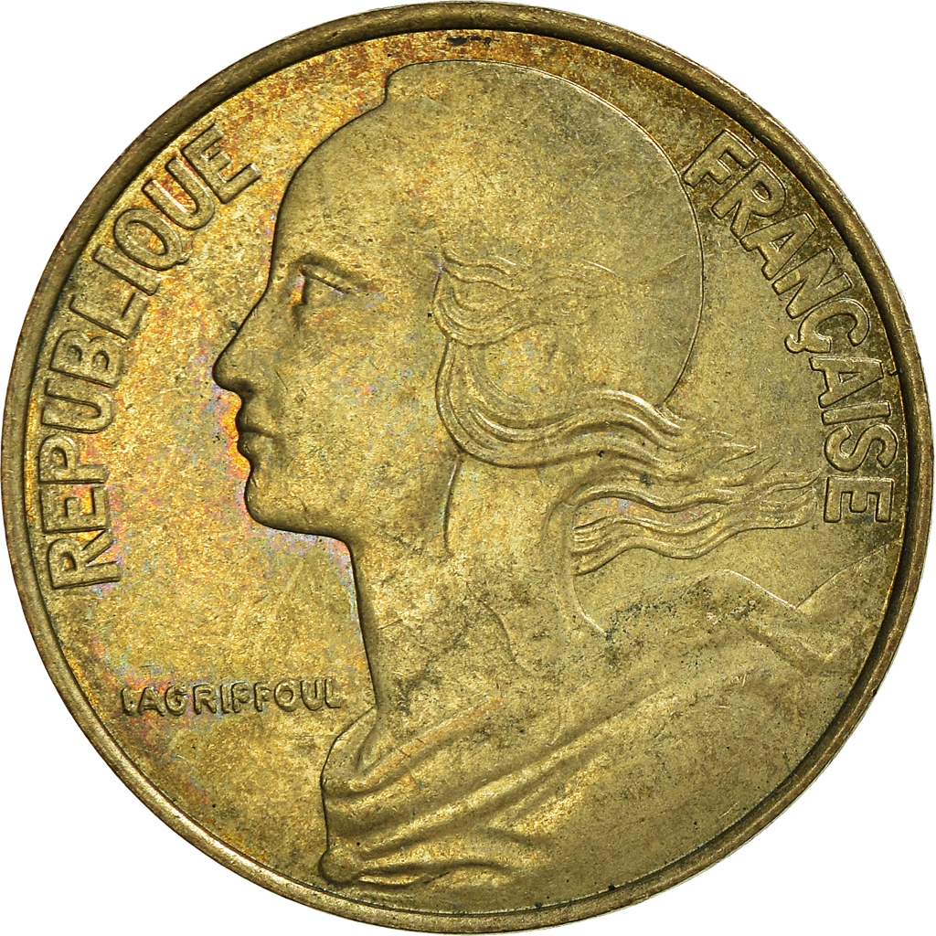 Moneda, Francia, 20 Centimes, 1994