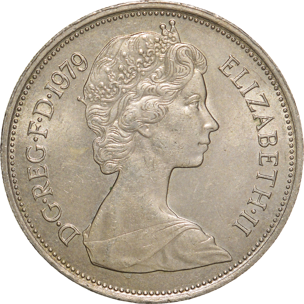 Moneda, Gran Bretaña, 10 New Pence, 1979