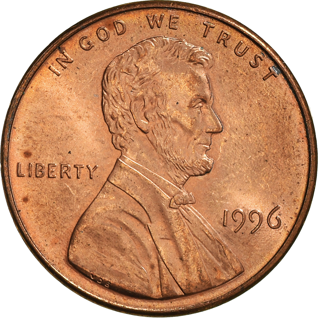 Moneda, Estados Unidos, Cent, 1996