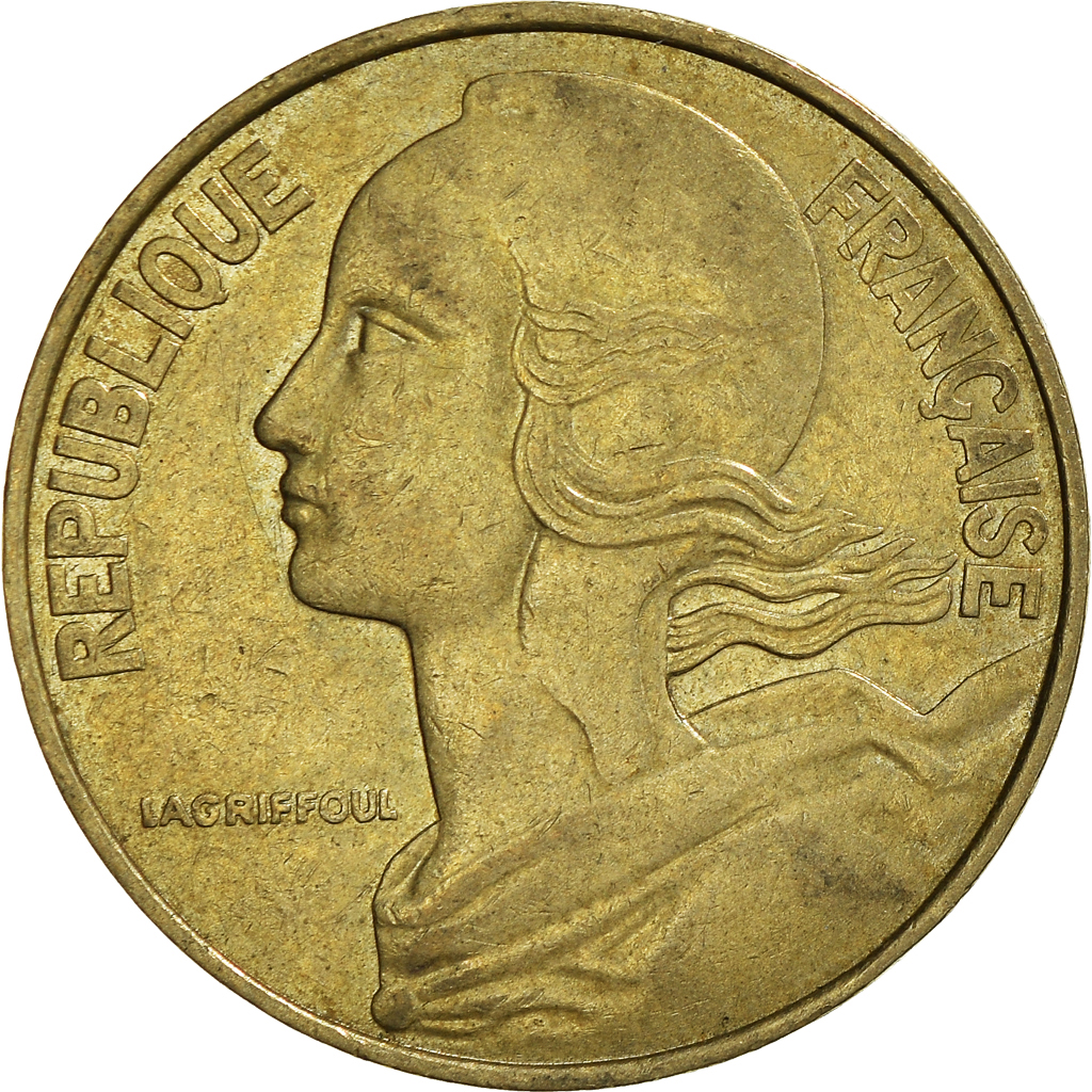 Moneda, Francia, 20 Centimes, 1982