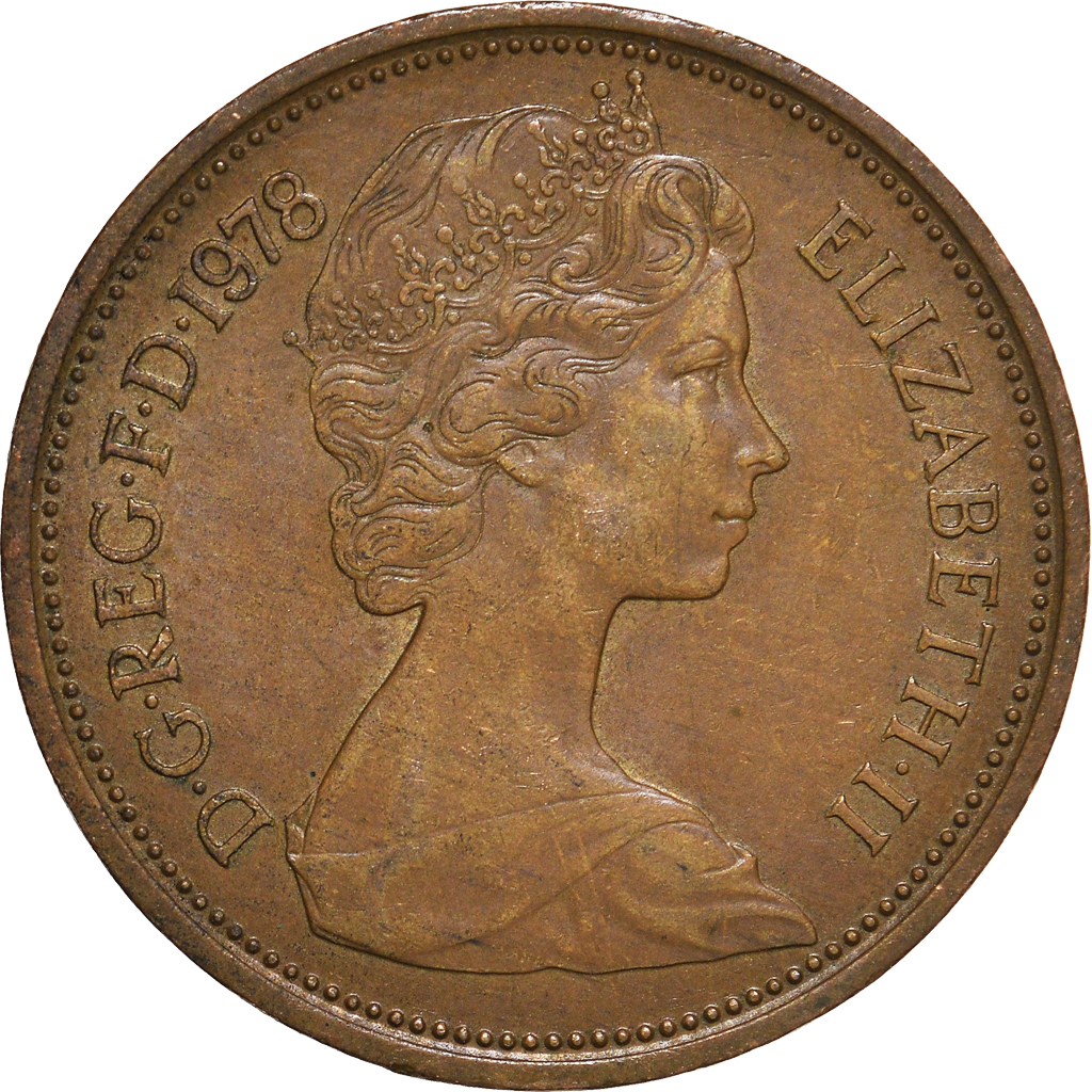 Moneda, Gran Bretaña, 2 New Pence, 1978
