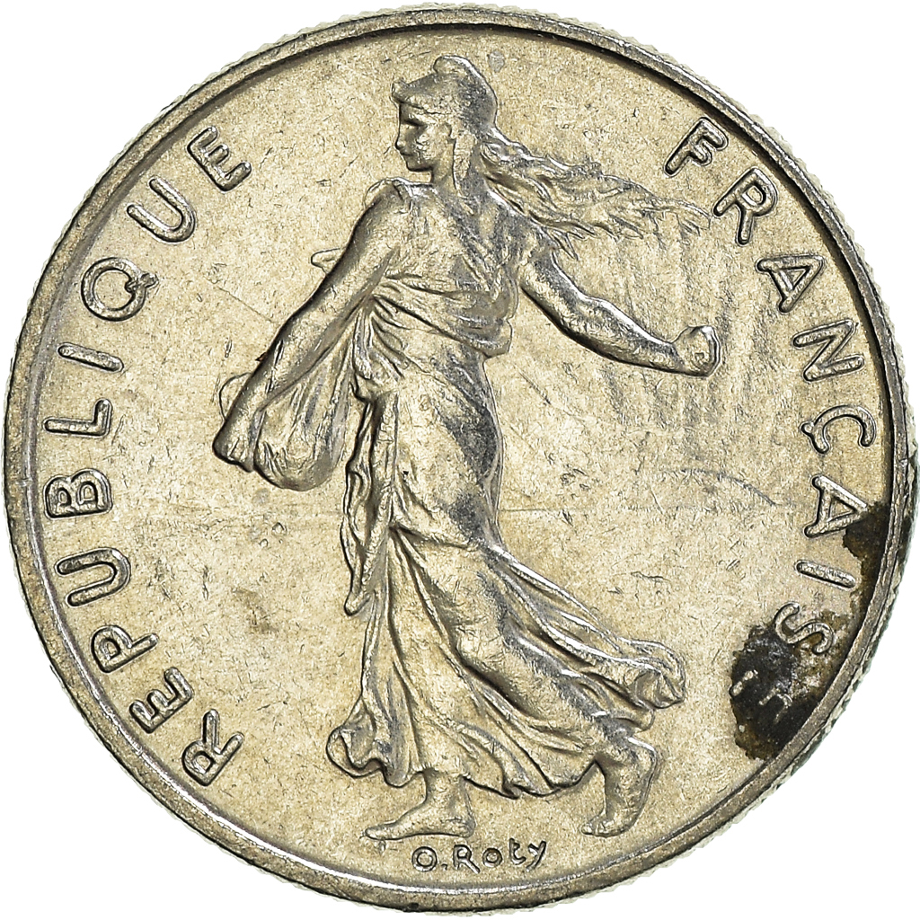 Moneda, Francia, 1/2 Franc, 1991