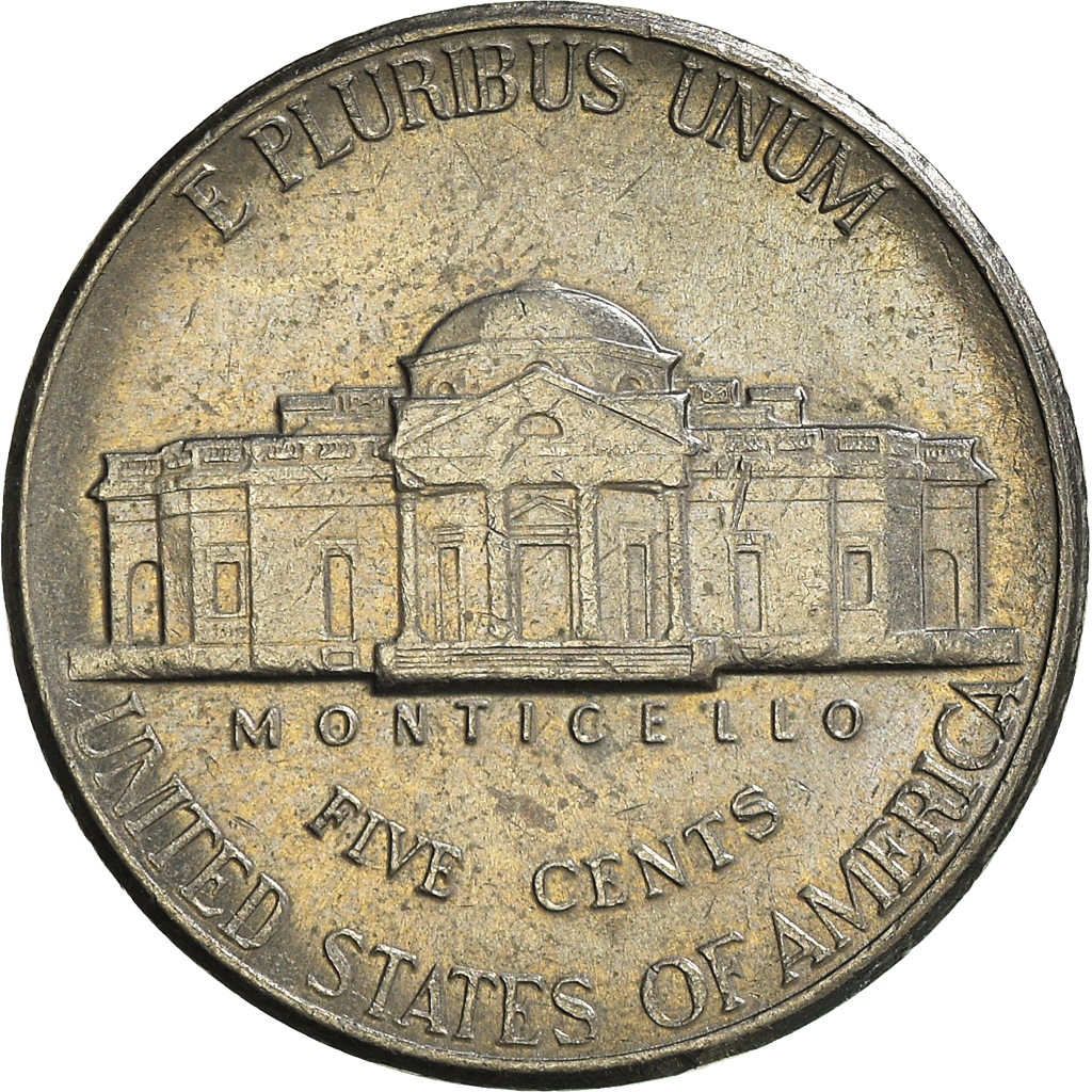 Moneda, Estados Unidos, 5 Cents, 1993