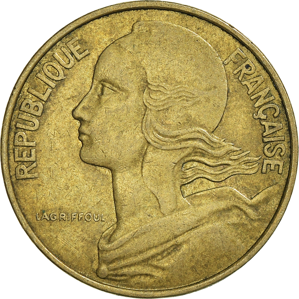 Moneda, Francia, 10 Centimes, 1978