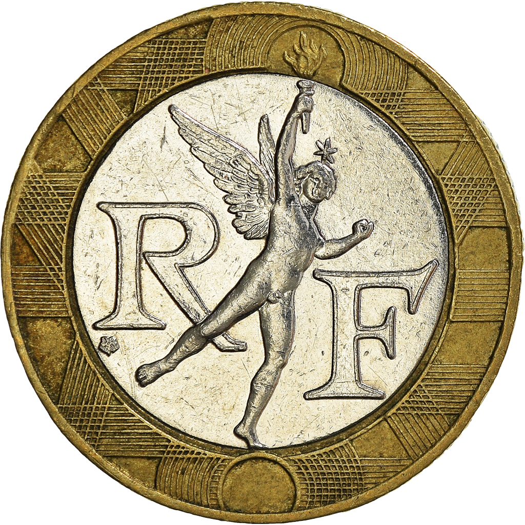 Moneda, Francia, 10 Francs, 1990