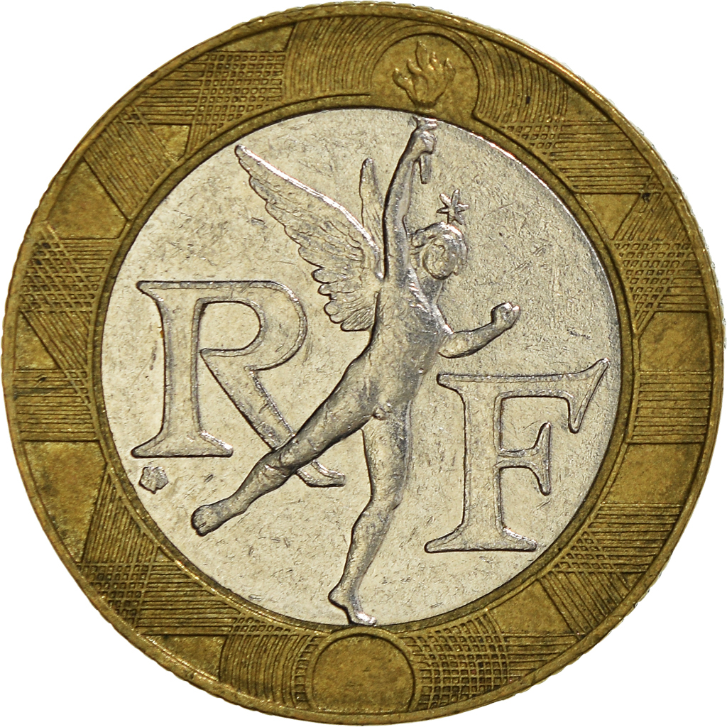 Moneda, Francia, 10 Francs, 1991