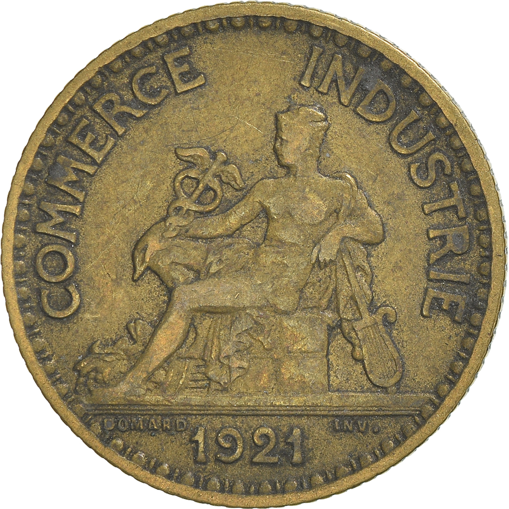 Moneda, Francia, Franc, 1921