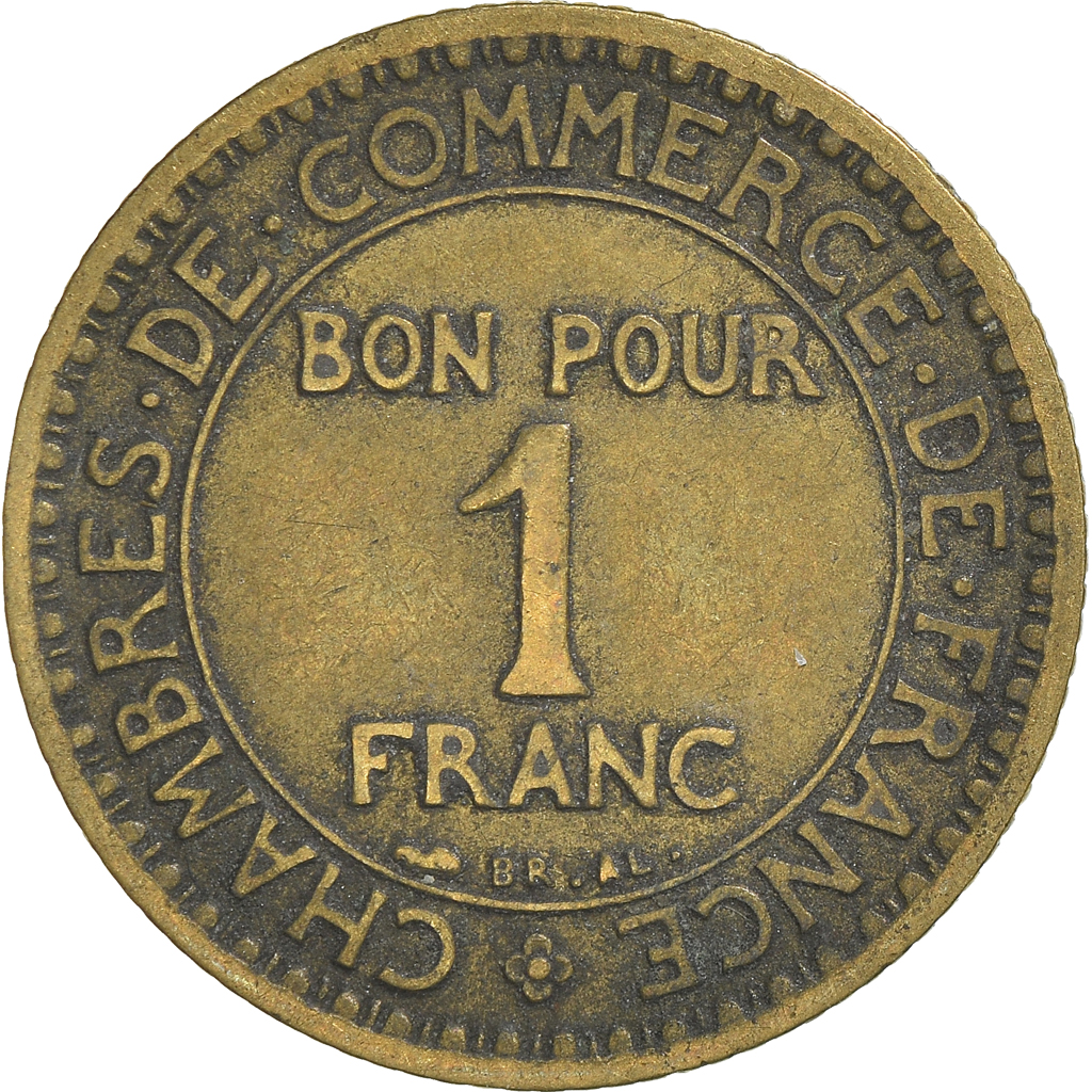 Moneda, Francia, Franc, 1921