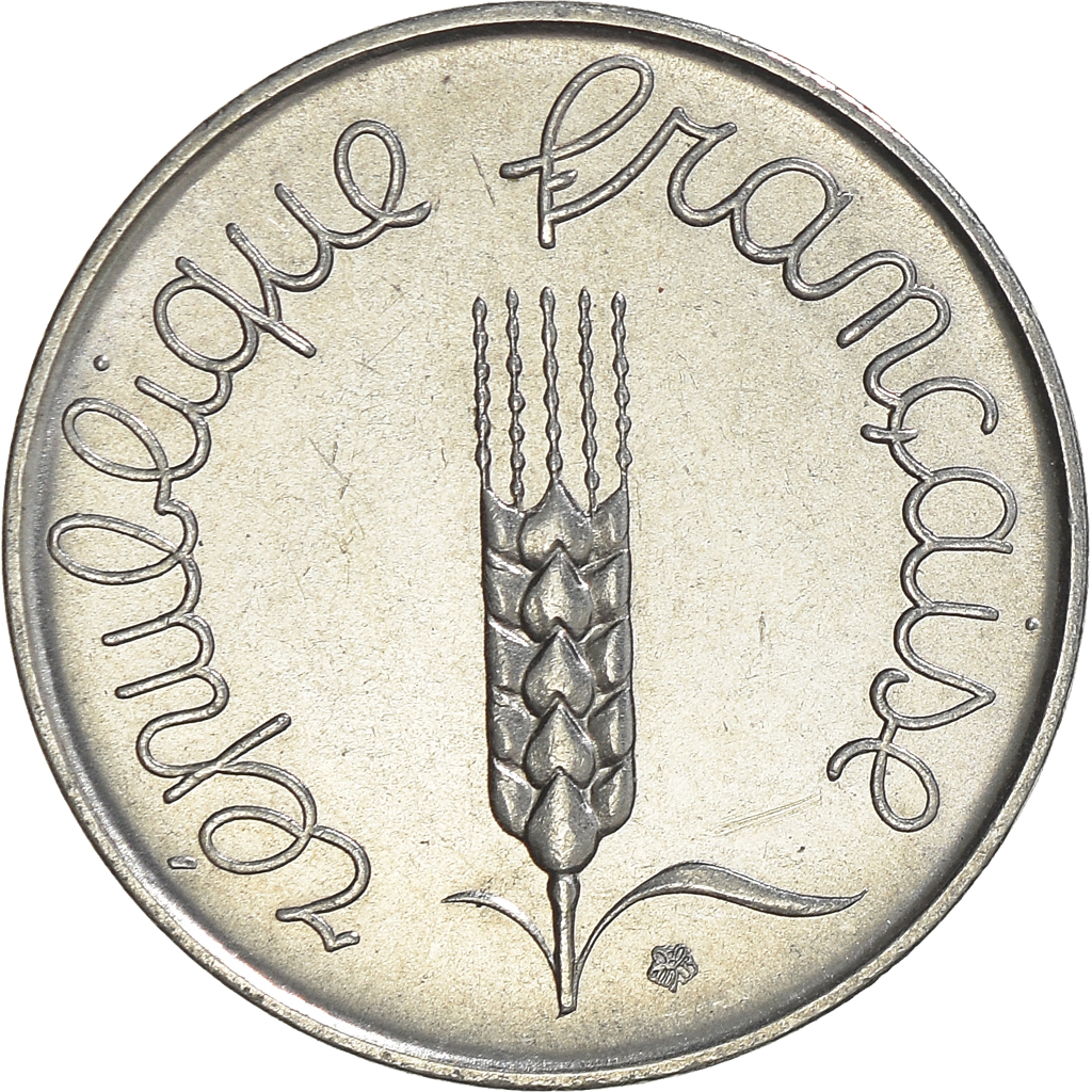 Moneda, Francia, 5 Centimes, 1962