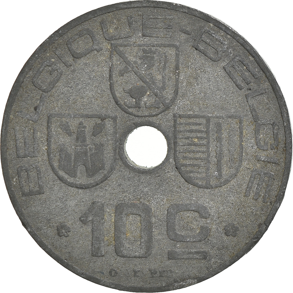 Coin, Belgium, 10 Centimes, 1943
