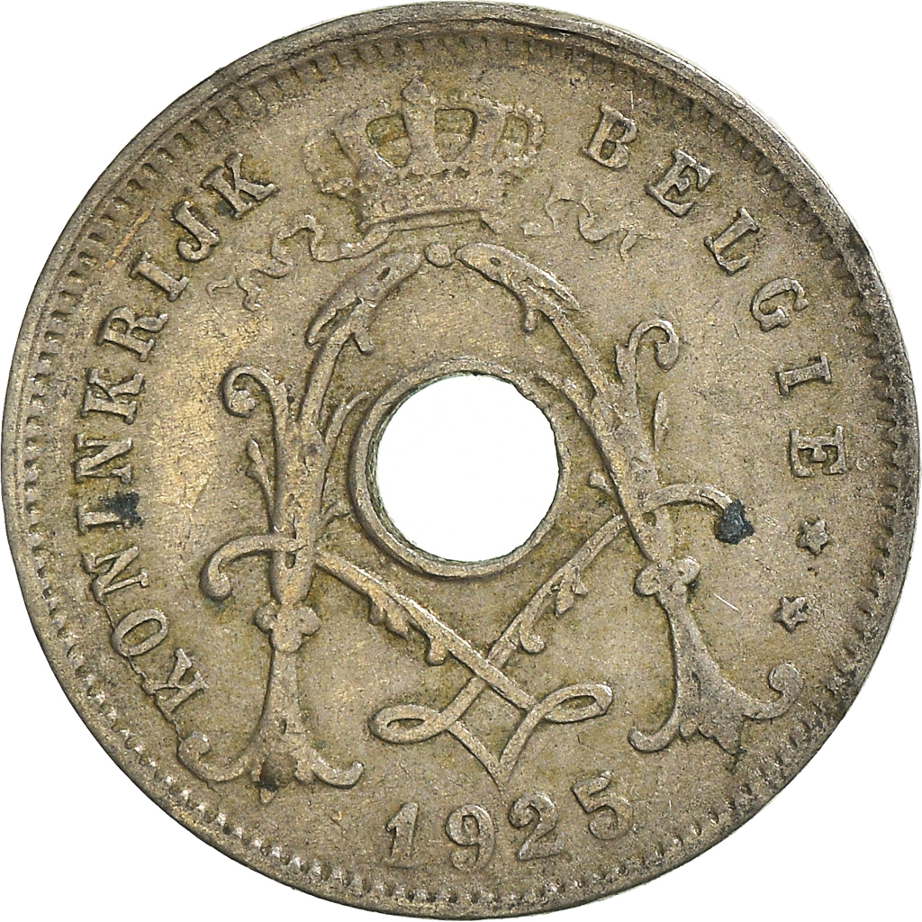 Moneda, Bélgica, 5 Centimes, 1925