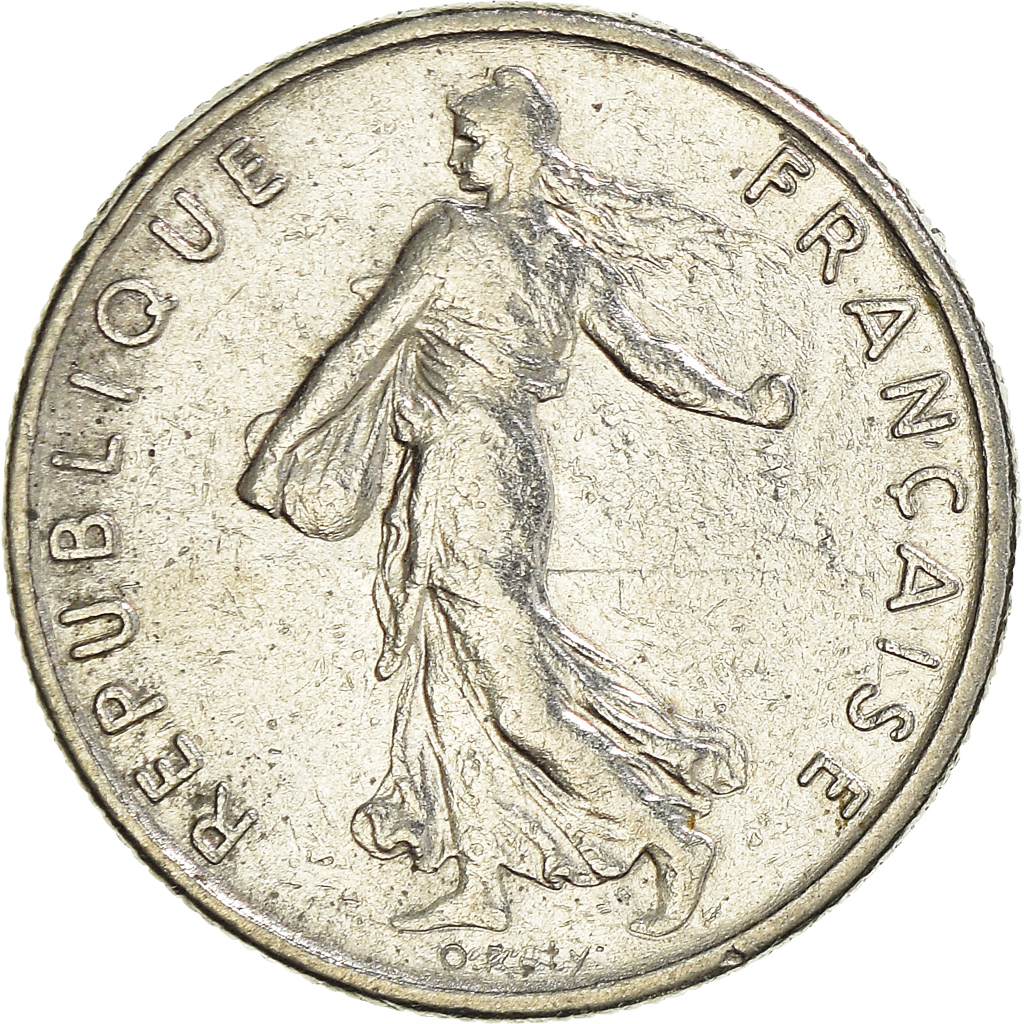 Moneda, Francia, 1/2 Franc, 1970