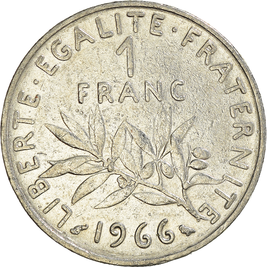 Moneda, Francia, Franc, 1966