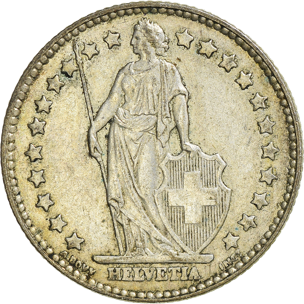 Moneda, Suiza, Franc, 1962