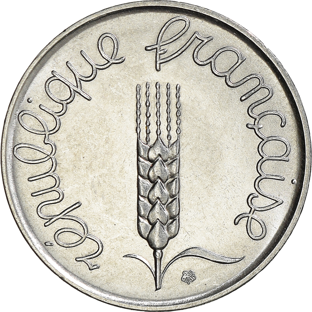 Moneda, Francia, 5 Centimes, 1962