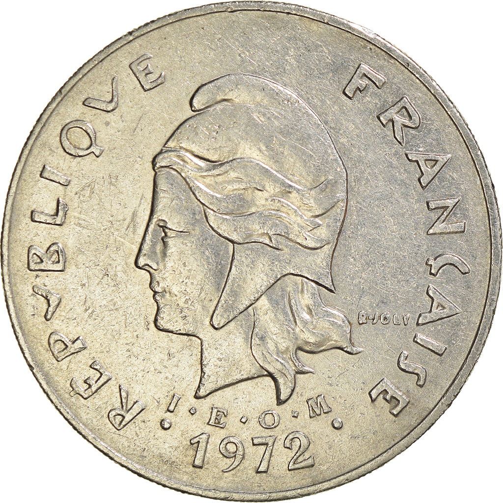 Moneda, Nueva Caledonia, 50 Francs, 1972
