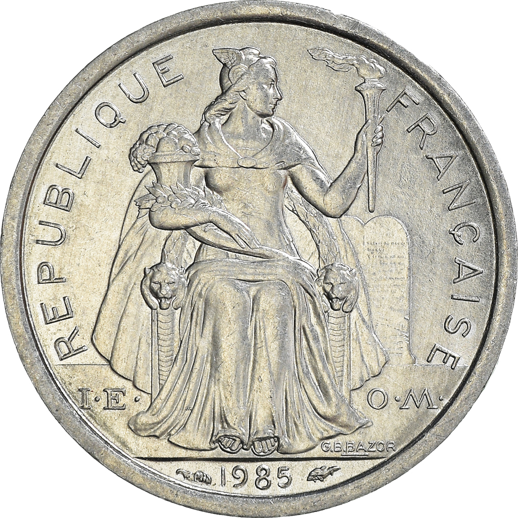 Moneda, Nueva Caledonia, Franc, 1985