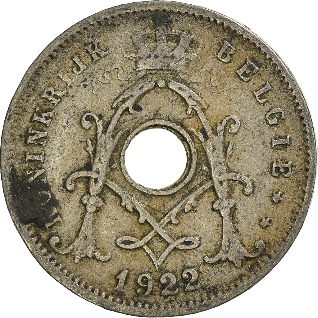 Moneda, Bélgica, 5 Centimes, 1922