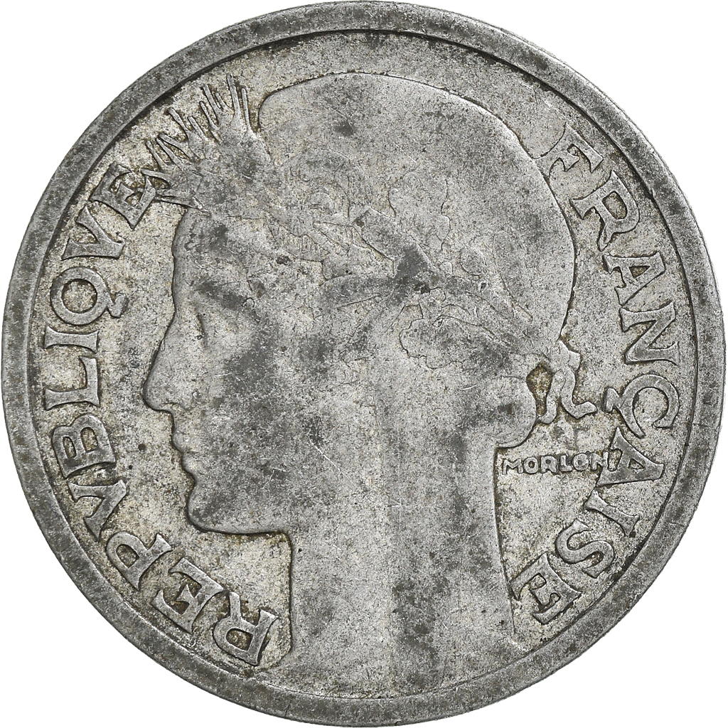 Moneda, Francia, 2 Francs, 1945