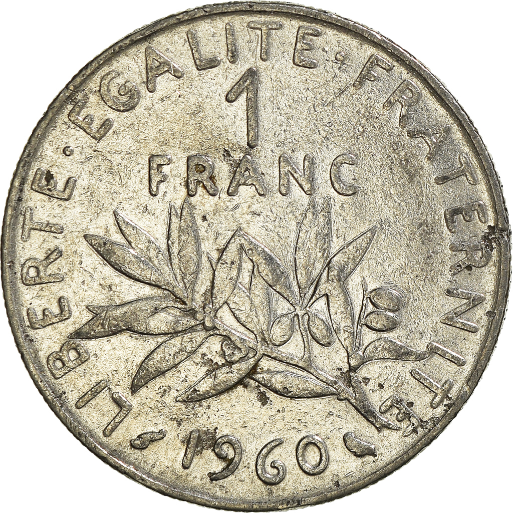 Moneda, Francia, Franc, 1960