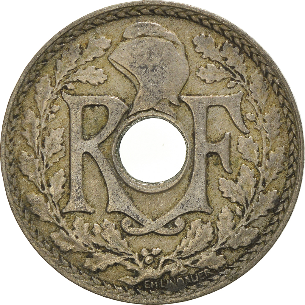 Moneda, Francia, 25 Centimes, 1919
