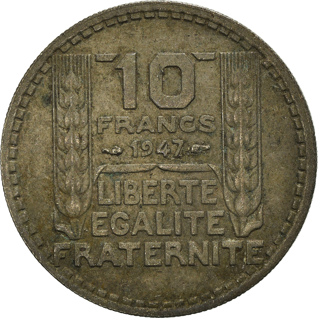 Moneda, Francia, 10 Francs, 1947