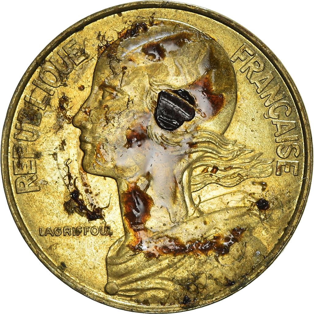 Moneda, Francia, 20 Centimes, 1997