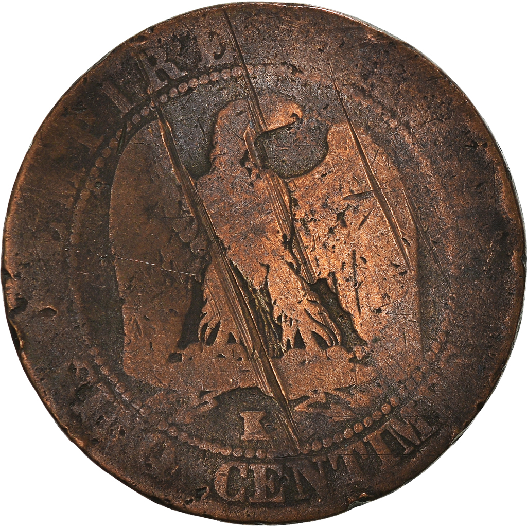 Coin, France, 5 Centimes, 1856