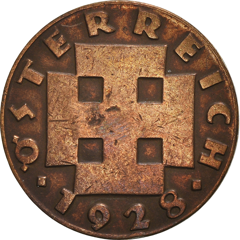 Moneda, Austria, 2 Groschen, 1928
